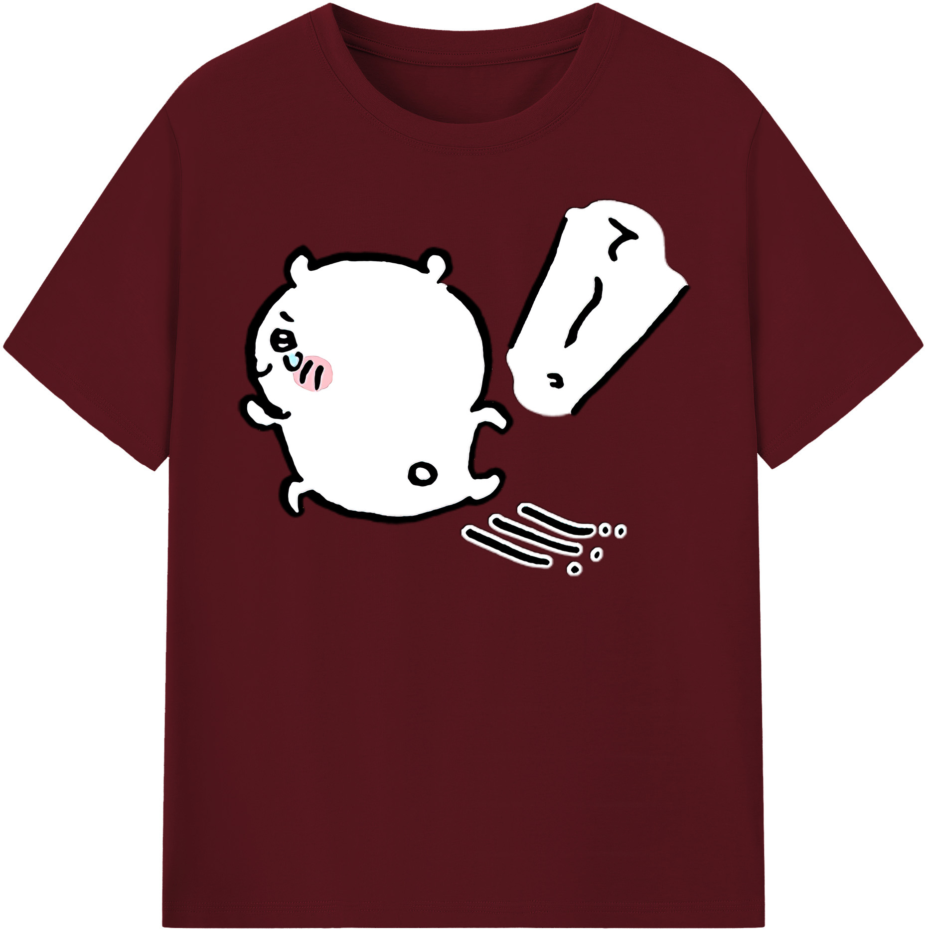 （画像用） ちいかわ ちいかわ Chii-kawa chiikawa 綿100％半袖Tシャツ（フロントプリント）